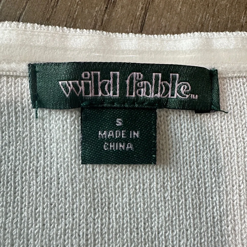 Wild Fable Knit Tube Top with Faux Pearls Size Small White - Picture 10 of 10